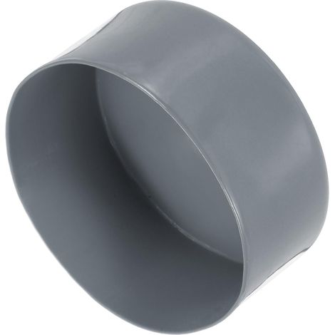 Embout Caoutchouc 110mm ID Gris Clair 80mm Hauteur Embouts de Tuyau Ronds en Vinyle, en Plastique, pour Tubes, Clôtures, Poteaux, Meubles, Rampes (1/5)