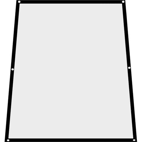 Écran de Projection Portable 100 Pouces, Format 4:3, Surface Blanche Anti-Rides, Parfait pour Projecteur de Cinéma Maison