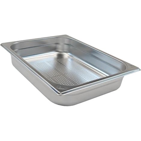 Bac gastronorme perforé GN 1/2 - 65 en inox REDFOX - GND 1/2-65 - REDFOX