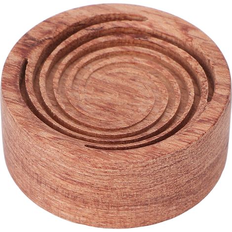 Diffuseur d'huiles essentielles en bois mini portable, boîte d'aromatherapie pour voiture salon bureau, modèle Swirl (1/5)