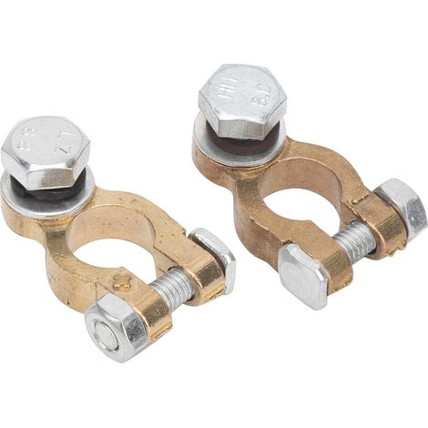 2 pièces pince borne batterie voiture 300A courant élevé M10 vis unique pour auto camion (1/5)