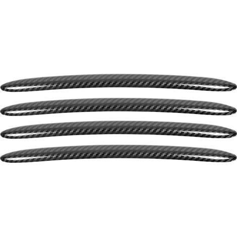 Rivestimento per maniglia della portiera dell'auto in acciaio inossidabile, stile fibra di carbonio, ricambio per Serie 5 F10 F11 F07 F18 2011 – 2017, 4 pezzi. (1/5)