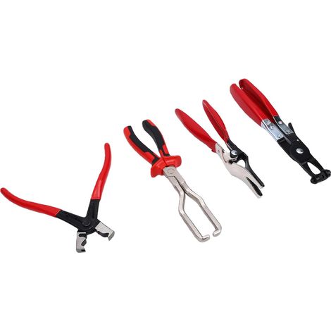 Kit de Pinces Serrage Ergonomiques, Ensemble 4 pour Conduite Carburant, L'entretien la Batterie - (1/5)