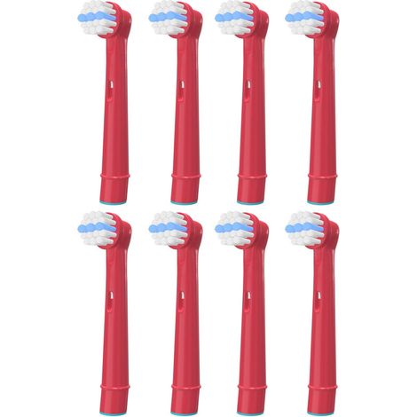 YanBan Lot de 16 têtes de brosse à dents pour Oral B enfants, têtes de rechange pour brosse à dents électrique Braun compatible avec brosse à dents électrique Sensitive Clean (1/4)