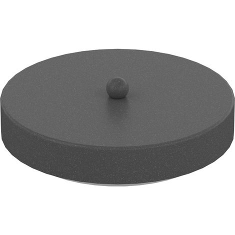 Rosone Tondo Multiforo Metallo Antracite 7 Uscite D10Cm