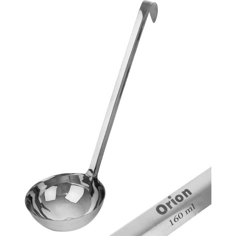 Cuillere louche en inox avec suspension pour soupes et sauces