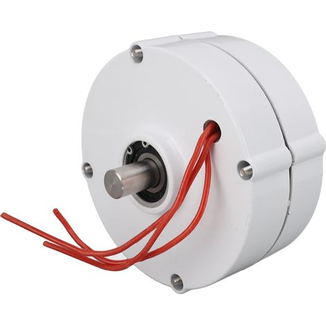 Générateur magnétique permanent double arbre 3 phases alternateur pour éolienne verticale horizontale 24V 100W
