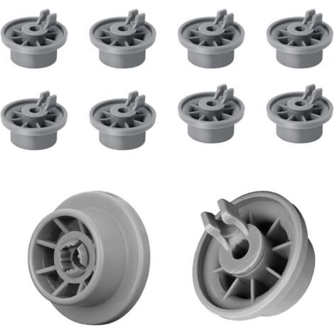 Kit de 8 Roulements pour Panier Inférieur de Lave-Vaisselle - Roulettes et Roues de Rechange Universelles Compatibles avec Bosch Siemens Neff Beko - Pièce et Accessoire Lave Vaisselle (1/4)