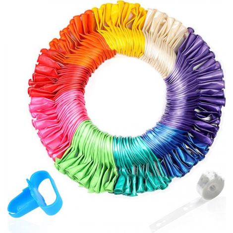 200 PCS Thickened balloons, Balloons in assorted colors, Latex balloons for a child's birthday party (1/5)