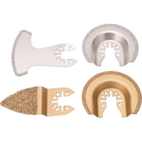 Lames de Scie Oscillantes, Kit Multi-outils, Carbure de Diamant, Meulage du Béton, Céramique, Maçonnerie pour le Ponçage (1/5)