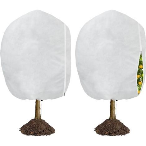 Lot de 2 Voile Hivernage Plante Exterieur, Housse Hivernage pour Plantes,Voile D'hivernage 240 X 200cm, Bache Hivernage Protection Plante Hiver pour Olivier Palmier Citronnier Arbre (1/5)