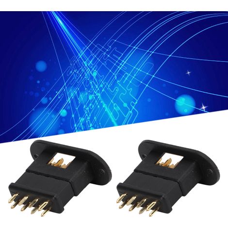 10 Pièces Connecteur Octogonal MPX Noir 13.050 et 13.051 en Cuivre Doré pour Modélisme et Batterie (1/5)