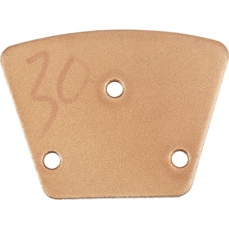 Meule diamantée trapézoïdale pour meuleuses d'angle, grain 30 (3 trous, 2 dents droites) (1/5)