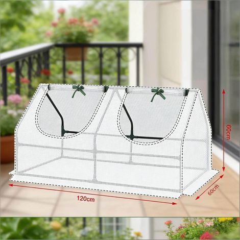 Mini-serre d'extérieur pour balcon, petite serre de jardin compacte