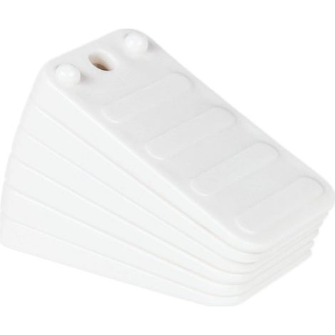 Lot de six cales de nivellement pour toilettes empilables durables pour meubles et appareils électroménagers réglage de hauteur et stabilité