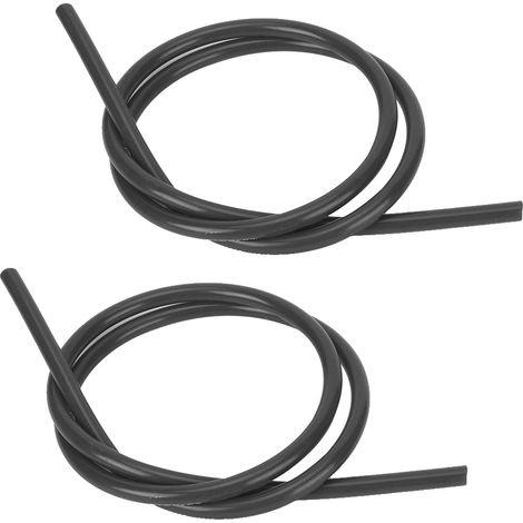 Câble d'allumage 8mm en silicone, 2 pièces, 1m, noir, âme en carbure de silicium (1/5)