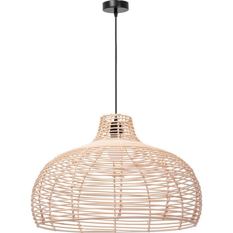 LAMPADA A SOSPENSIONE APP985-1CP NATURALE GRANDE TONDO 1-PUNTI LUCE E27 59X59X40-105CM REGOLABILE