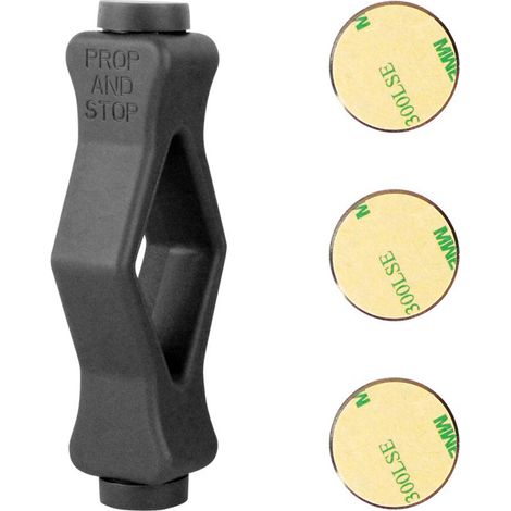 Türöffnungskeil für Frontlader-Waschmaschinen mit starkem Magneten – Sicherer Halt mit 3 Magnetklebepunkten (Grau, 100 mm) (1/5)
