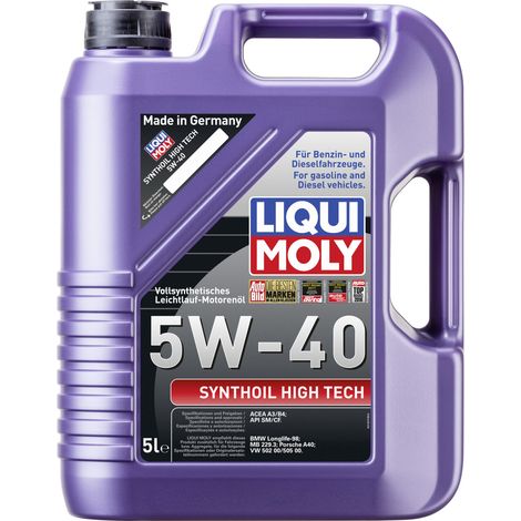 Liqui Moly Motoröl Synthoil High Tech 5W-40 5 L Motoröl (1/3)
