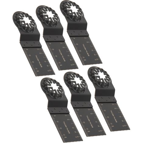 Kit de 10 lames de scie oscillantes bimétalliques de 34 mm pour outil multifonction Starlock (1/5)