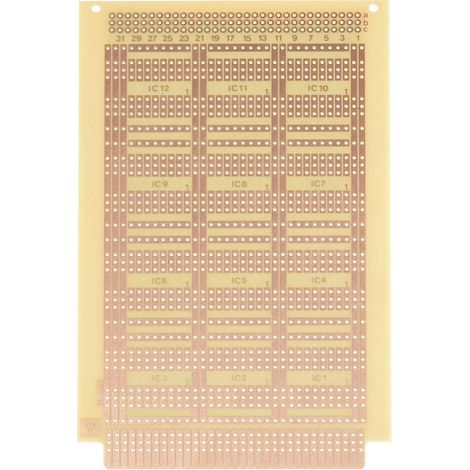 Platine d'expérimentation Rademacher WR-Typ 932 VK C-932-HP Bakélite (L x l) 16 cm x 10 cm 35 µm 1 pc(s) (1/2)