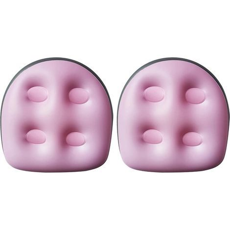 paquets de coussins rehausseurs pour spa et bain à remous, coussin de massage gonflable, dossier souple imperméable avec ventouse, (rose). (1/5)
