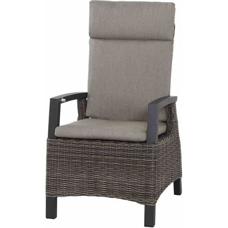 Siena Garden Corido Dining Move Sessel Gardino®-Geflecht charcoal grey inkl. Kissen (1/2)