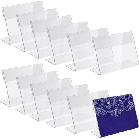 12x A6 Présentoirs de Table, Support pour Menu A6, Porte Affiche (1/5)
