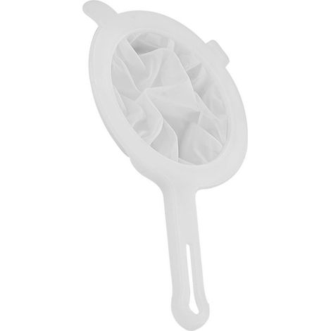 Passoire à lait de soja, cuillère-filtre en polyester PP 200 mesh, plastique fin, facile à utiliser pour le café et les jus de yaourt. (1/5)