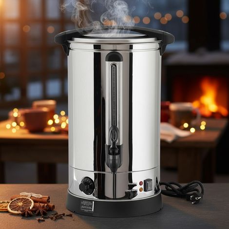 Melko Distributeur de boissons chaudes 7 litres avec robinet pour lait, café, thé, cacao, vin chaud distributeur de boissons 1500W machine automatique de conservation, pour réchauffer, maintenir au ch