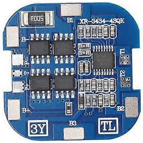 1 carte de charge pour batterie lithium-ion 4S 10A 14,8V 18650compatible avec les balayeuses solaires (bleue). (1/5)
