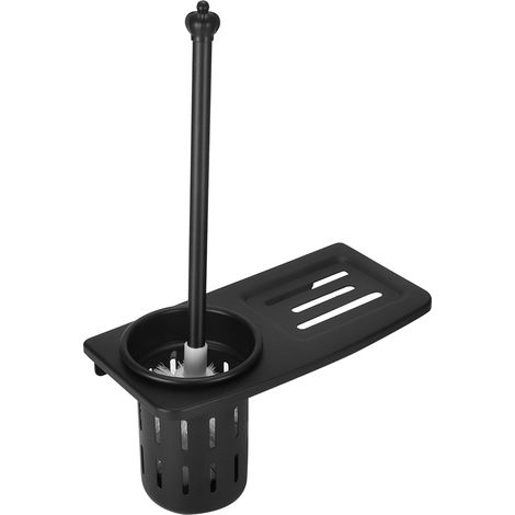 Wandmontierte WC-Bürstenhalter, Set 7243B, Schwarz (1/5)