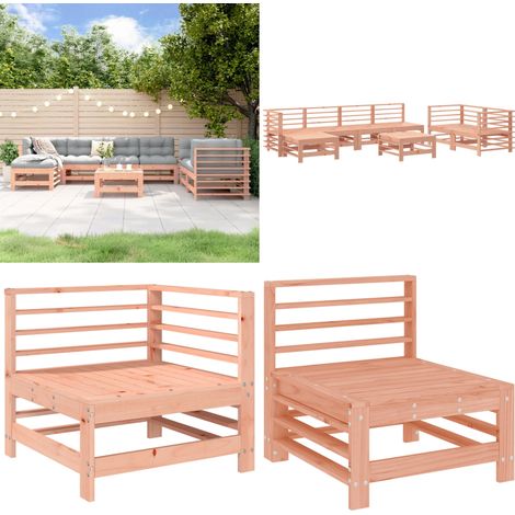 8-tlg. Garten-Lounge-Set Massivholz Douglasie - Gartenmöbel - Loungesessel - Outdoor Möbel - Douglasie - Holzmöbel - Home & Living (1/5)