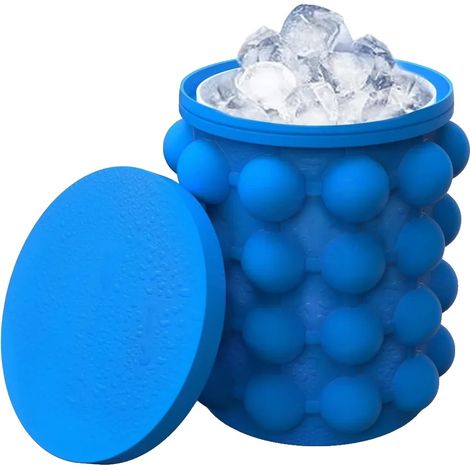 Stampo per ghiaccio, design in silicone grande, portatile per un facile utilizzo, blu-1 (1/2)
