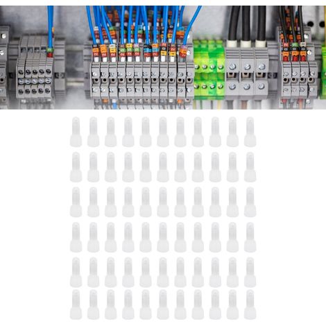 1000Pcs Capuchons de Jonction Nylon Transparent pour Câbles Électriques avec Terminaisons Fermées - Kit de Raccordement (1/5)