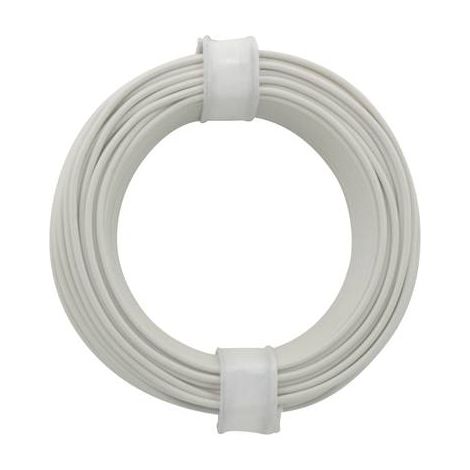 105-5 FIL DE CÂBLAGE 1 X 0.20 MM² BLANC 10 M DONAU ELEKTRONIK