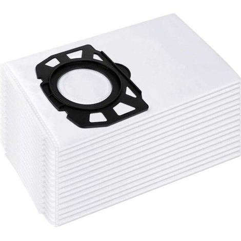 Packung mit 15 Staubsaugerbeuteln für Kärcher 2.863-006.0 Vliesfilterbeutel 487 WD4 WD5 WD6 WD5P WD6P Premium MV4 MV5 MV6 Filterbeutel für Nass- und Trockensauger