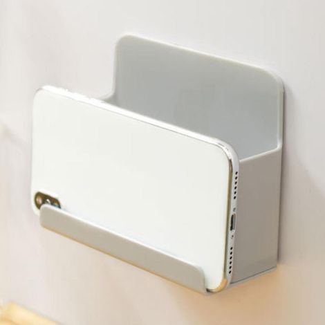 Soporte de pared para mando a distancia, caja de almacenamiento para teléfono móvil (1/5)