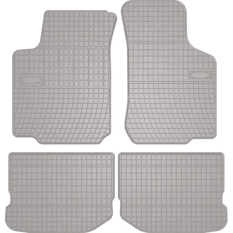 Tapis de sol en caoutchouc pour : Seat Toledo II berline (1998-2004) - gris assorti (1/5)