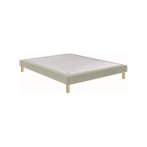 Sommier tapissier Epeda Noyer Chevron lin 100 x 190 cm 1 place