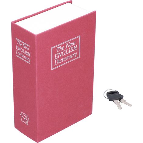 Coffre-fort de livre de Simulation, boîte de rangement avec serrure à clé, dictionnaire anglais, argent pour la maison