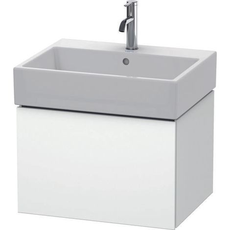 Duravit L-Cube - Meuble pour lavabo 39x58x46 cm, 1 tiroir, blanc mat LC617501818 (1/5)