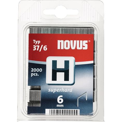 Attache fine en fil H type 37, pince-B, 10,6 mm, 6 mm, 0,75 mm, 2000 pièces (1/3)