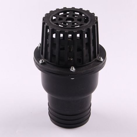 Clapet de pied de pompe à eau, clapet anti-retour plat à basse pressionnoir, pour machine à fluide(3") (1/4)