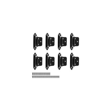 Stück Metallscharniere, schwarze Türscharniere, 1,4 mm dick, Tragkraft pro Stück 3 kg, geeignet für- Crezuo (1/4)