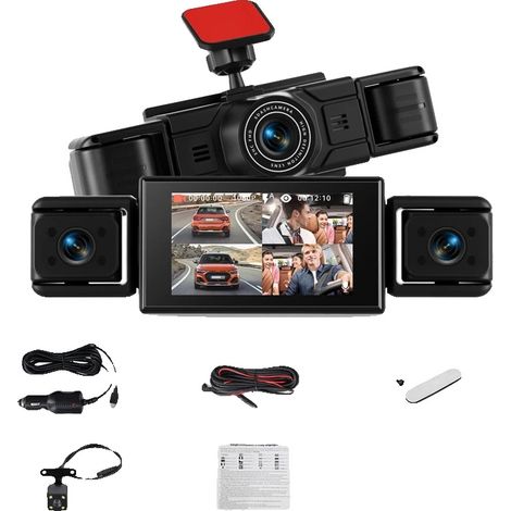 Dashcam, risoluzione 1080P, visione notturna, 3 pollici (1/2)