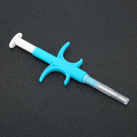 Micro-puce vétérinaire pour chiens et chats, transpondeur en verre 2.12x12mm avec applicateur stérile (1/4)