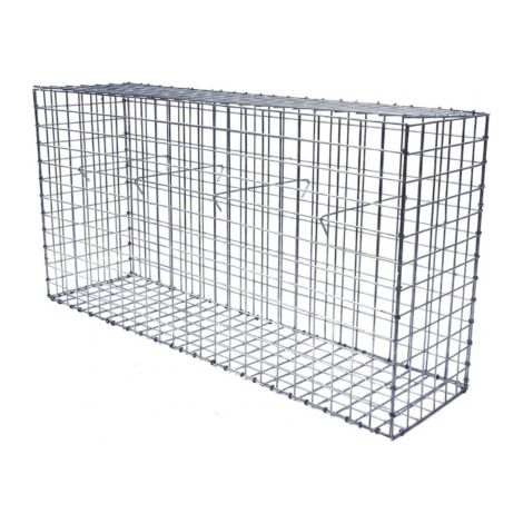 Clôture à domicile –Cage à gabion - Basic - 600 x 1200 x 300 - Fil 3,5 mm - Maille 50 x 50 - Métal (1/2)