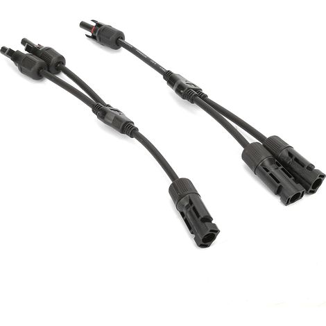 1 paire de connecteurs en Y pour câble adaptateur de panneau solaire (1/5)