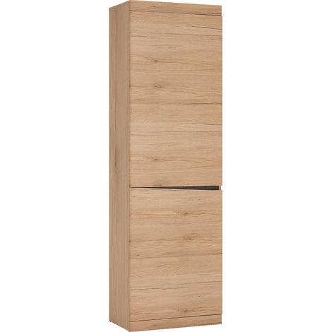 Schrank mit 2 Türen SANFORD-129 in Eiche hell Nb., B/H/T: ca. 54/196,5/40 cm (1/4)